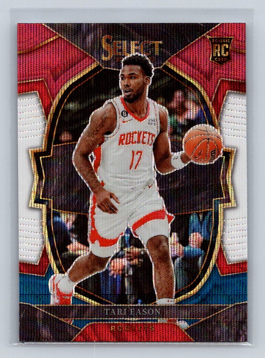2022-23 Panini Select  #82 Tari Eason Tri Color Prizm Rc Rookie Rockets B13