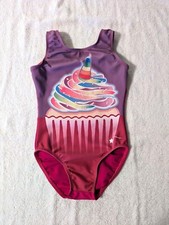 TINY TODDLER Destira Gymnastics Leotard XXS 2XS small Birthday Unicorn Cupcake