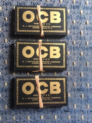Cigarette Rolling Papers - OCB - 3 Packs - Mint Condition