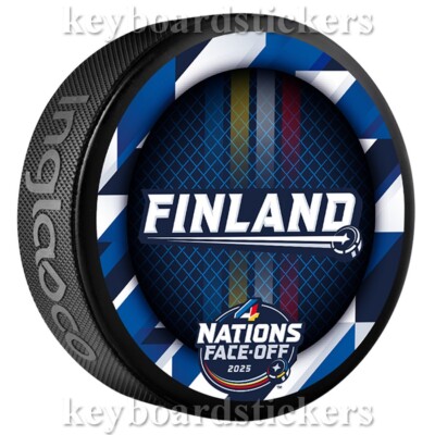 2025 NHL 4 Nations Face-Off Team Finland Souvenir Collectors Hockey Puck
