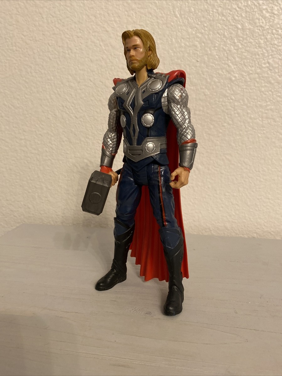 MARVEL AVENGERS THOR W/ HAMMER 8” ACTION FIGURE TOY (PRE-OWNED) | eBay
