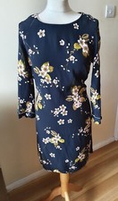 Nine Savannah Miller Womens Black Floral Dress Size 10