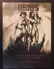 ORIUS: Sent 2 Kill comic book Art SEA LION PUBLISHING ~ Magazine Page PRINT AD