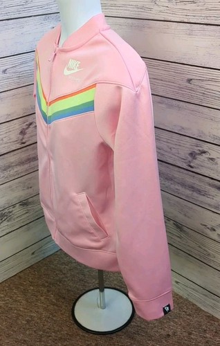 Nike Sportswear Heritage Full Tracksuit Top & Bottoms Pink Girls XL 13-15 Years - Picture 3 of 9