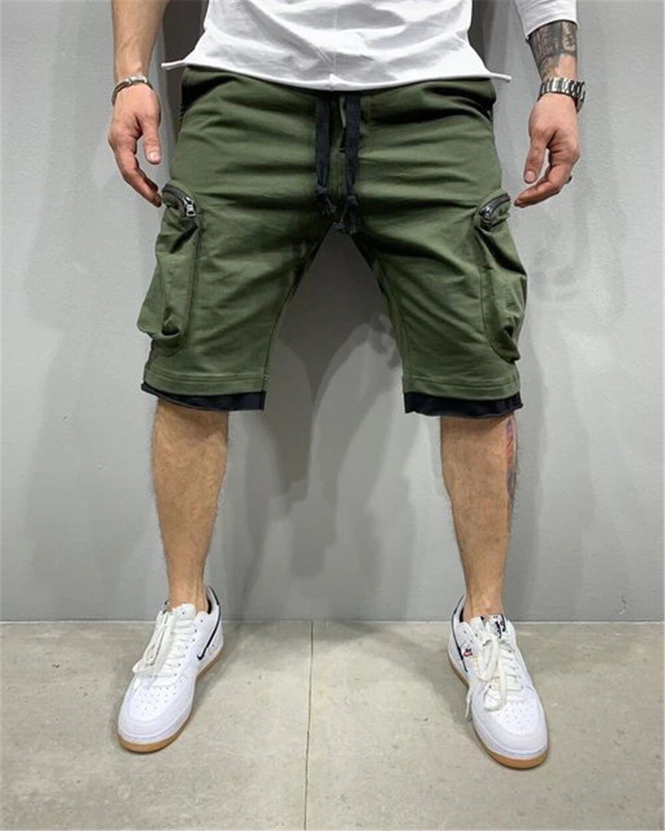 Men Cargo Shorts Sports Soft Cool Dry Casual Workout Beach Fashion Short  Pants