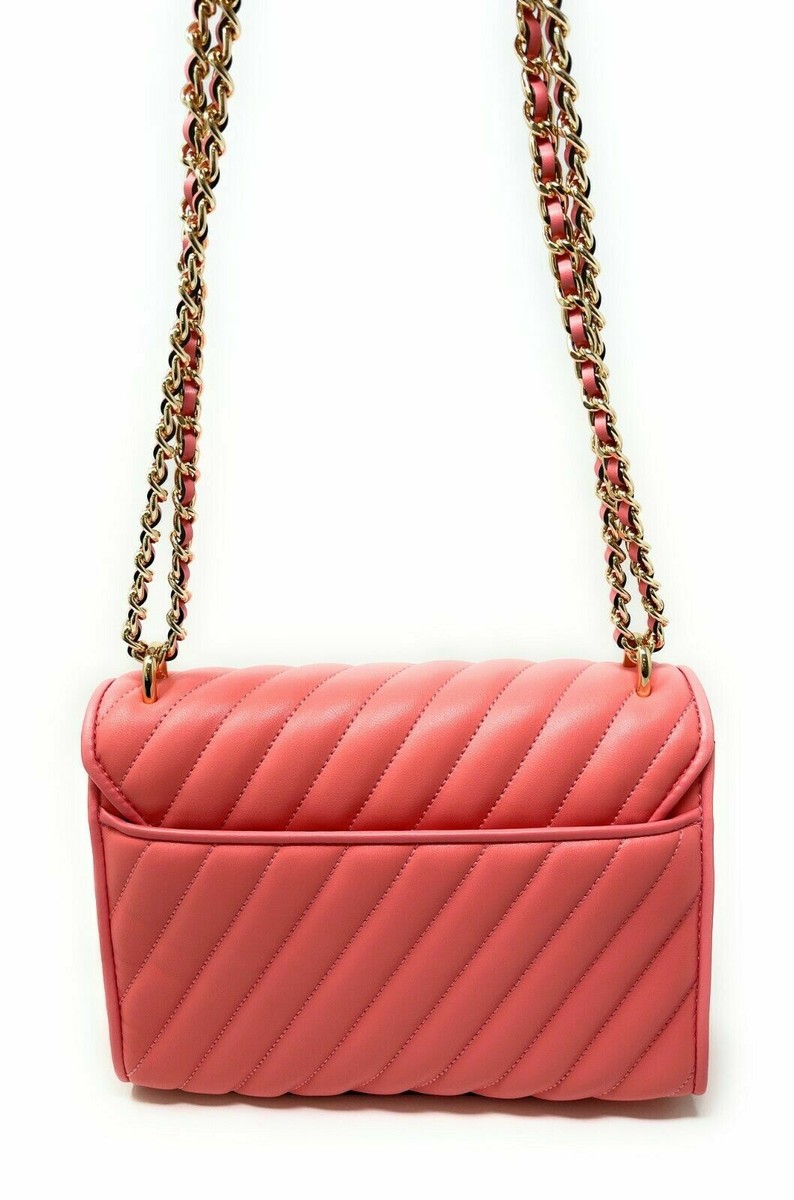 Michael Kors Rose Quilted Vegan Leather Medium Shoulder Flap Michael Kors Rose Quilted Vegan Leather Medium Shoulder Flap