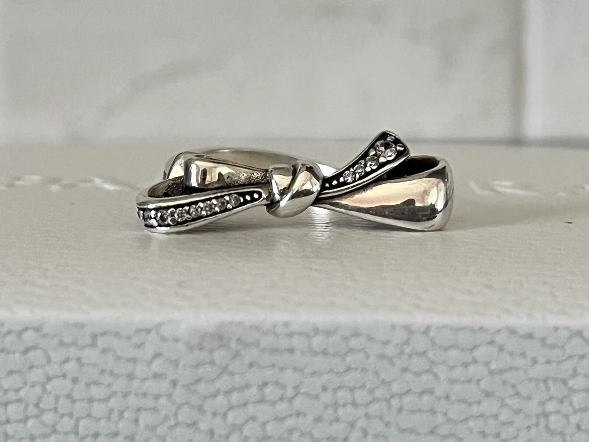 anello pandora fiocco luminoso mis 52 eBay