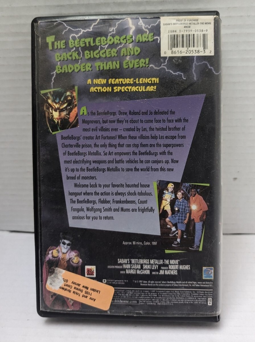 Beetleborgs - Metallix: The Movie (VHS, 1998) 86162053832| eBay
