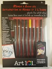 Manga  Anime 101 Set With Learn to Draw Guide and Color Pencils Art Set