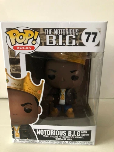POP Rocks: The Notorious B.I.G. with Crown (77) Funko POP Vinyl NIB IN STOCK