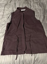 Serengeti Purple Vest Womens Size XL Zippered