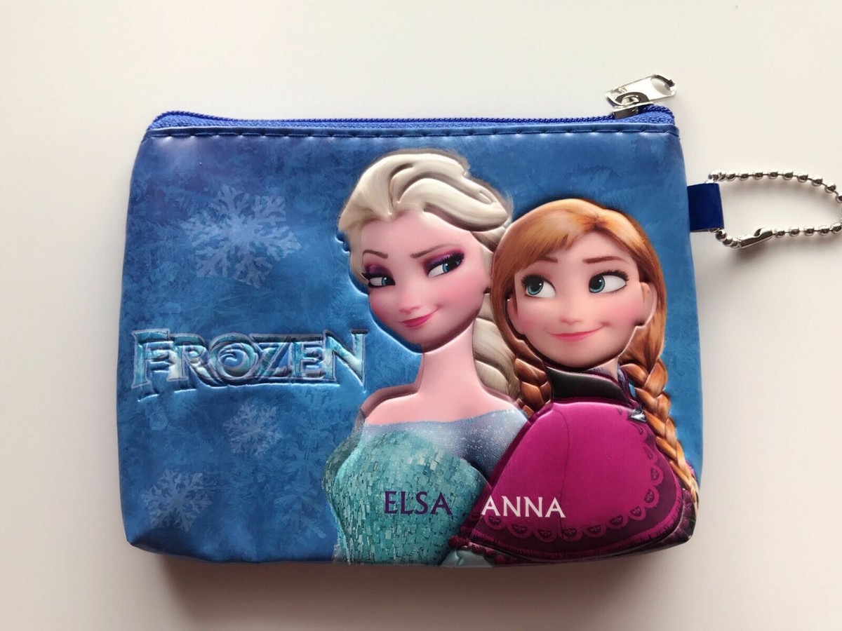 Girl Children Kids School Frozen Elsa Anna Zip Coin Card small