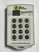 TURNING TECHNOLOGIES RESPONSE CARD RF LCD RCRF-03 CLICKER REMOTE 