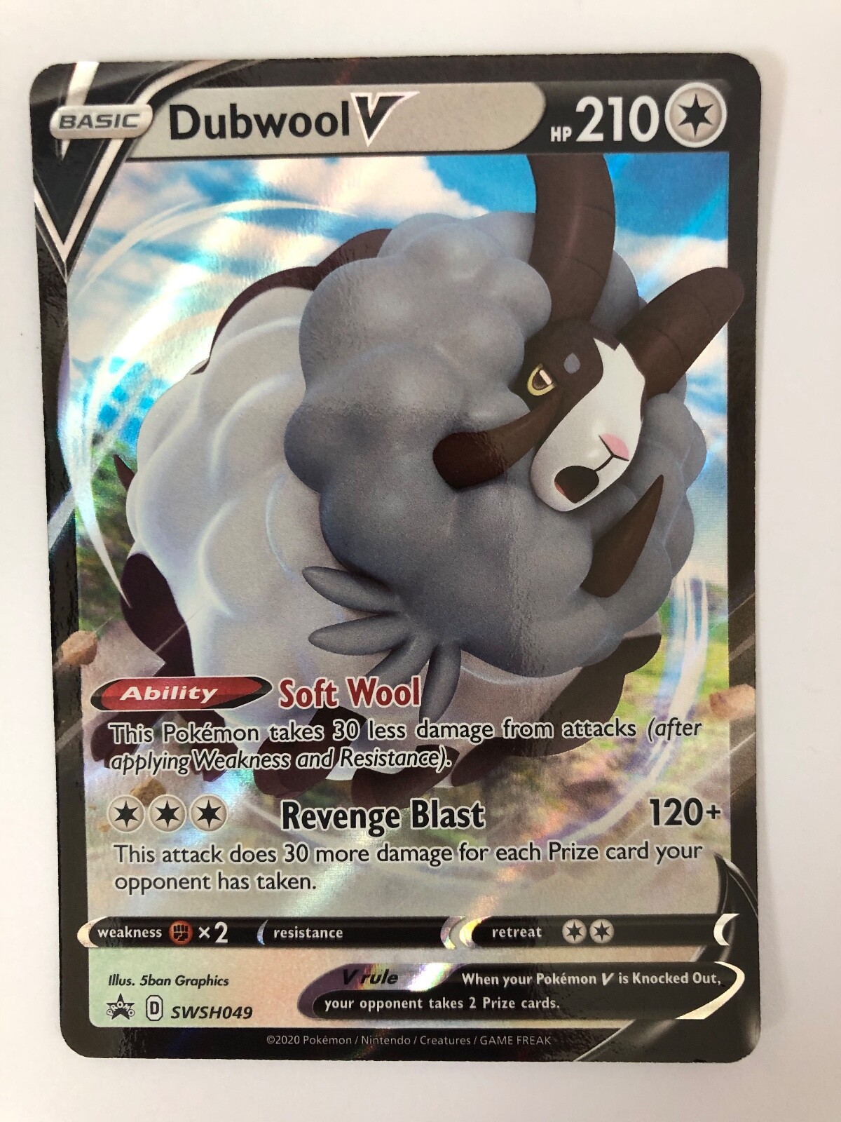 Dubwool V SWSH049 Black Star Promo Pokemon TCG NM - Mint Ultra Rare Holo