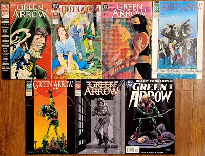 GREEN ARROW #2,3,9,48,51,54,129 (1988-98 DC) Sci-Fi Fantasy Hero Mixed Comic Lot