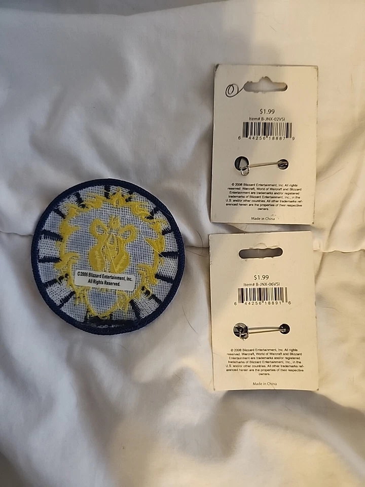 Parche de hierro WORLD OF WARCRAFT - Alliance 3" 2006 Mage And Alliance Pins Foto 2 de 4