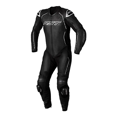 RST S1 CE One Piece Leather Motorcycle Race Track Suit Black