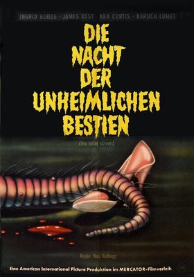 Ray Kellogg DIE NACHT DER UNHEIMLICHEN BESTIEN Orig. Filmplakat A1 gefaltet 1959