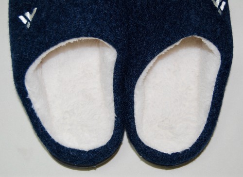 Nuove ciabatte zoccoli uomo blu navy erica foderate in peluche suola gomma uomo US 8 - Foto 4 di 8