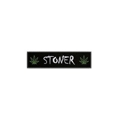 STONER Embroidered Patch Iron-on/Sew-on/Hook Funny Badge Pot Leaf Applique