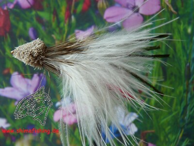 Hechtfliege '' Muddler Marabou White  ''  3er Set