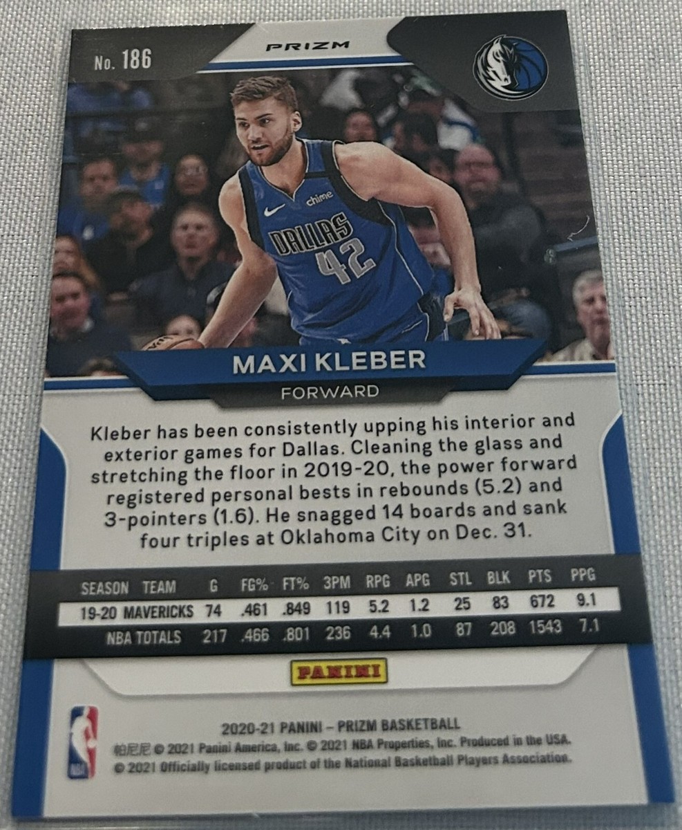 2020-21 Panini Prizm Basketball Maxi Kleber Dallas Mavericks Green Prizm  #186