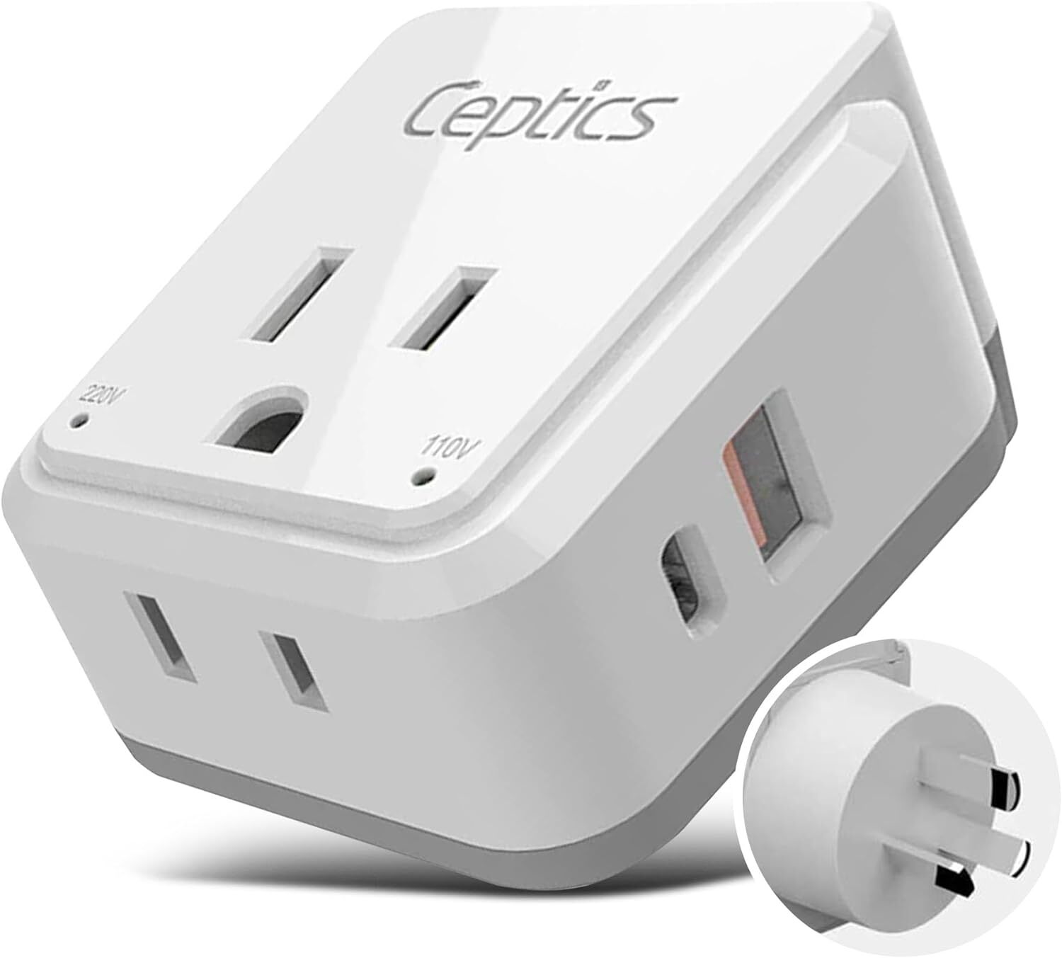 , Compact - Adapter Australia-compatible Plug