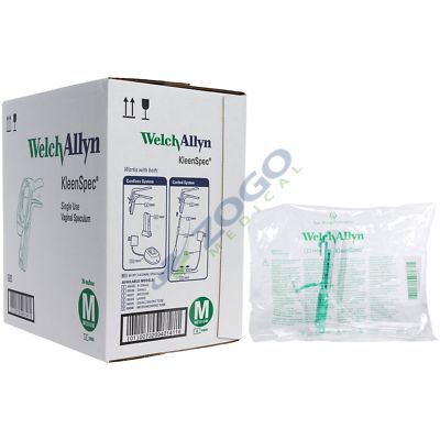 Welch Allyn 59001 KleenSpec Vaginal Speculum - Medium - Box of 24