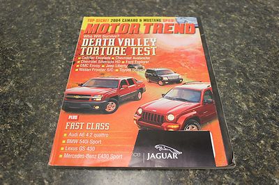 MOTOR TREND DEATH VALLEY TORTURE TEST SEPTEMBER 2001 VOL.53 #9 9248-1 [LOC.ELK]