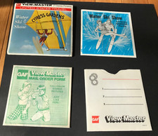 Vintage Cypress Gardens Water Ski Show 3d View-Master 3 Reel Packet