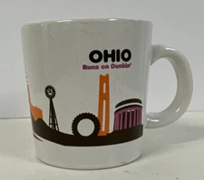 2013 Dunkin' Donuts State Mug collectible destination - OHIO Runs on Dunkin'