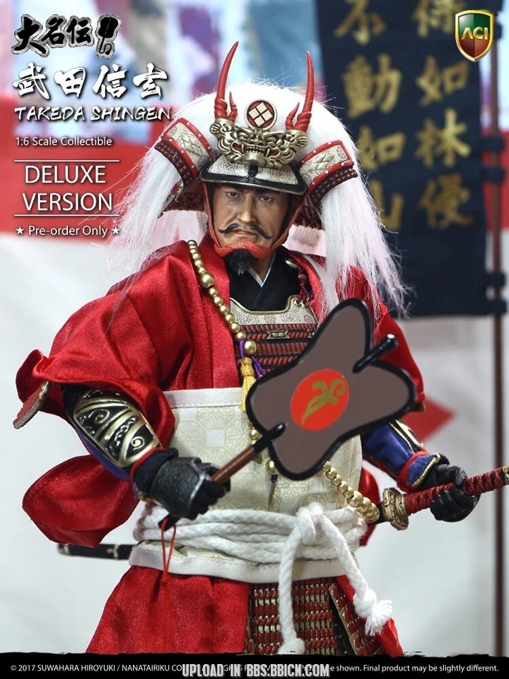 ACI Toys x Suwahara Japanese Samurai Takeda Shingen Deluxe Ver 1/6 Action FIGURE - Image 3 of 4