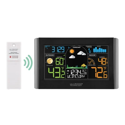 S77925 La Crosse Technology Wireless Color Weather Station with TX141TH-BV4 NIB