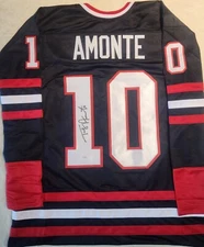 Tony Amonte signed Custom signed Jersey auto autograph certified JSA size XL