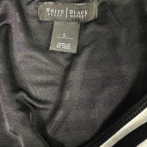 White House Black Market schwarz & weiß Streifen Kleid Cutout Schleife am Rücken... - Bild 5 von 6