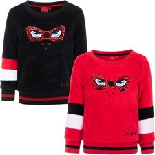 Miraculous Ladybug Sweatshirt Coral Fleece Stylish Jumper for Kids