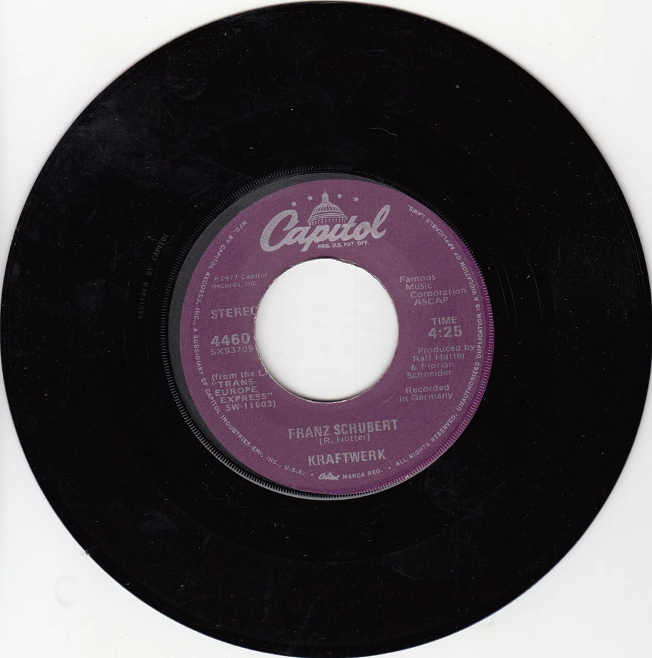 Kraftwerk - Trans Europe Express / Franz Schubert 7" 45 - Image 3 of 4