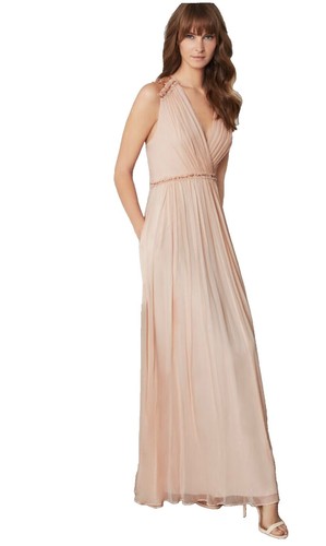 strapless open back dress Chiffon Ruffle Mini Dress – BCBGMAXAZRIA main image 0