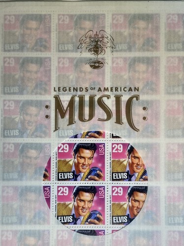 1993 Elvis Stamp Sheet (40) & Ceremony Program First Day Issue USPS New Sealed - Picture 3 of 5