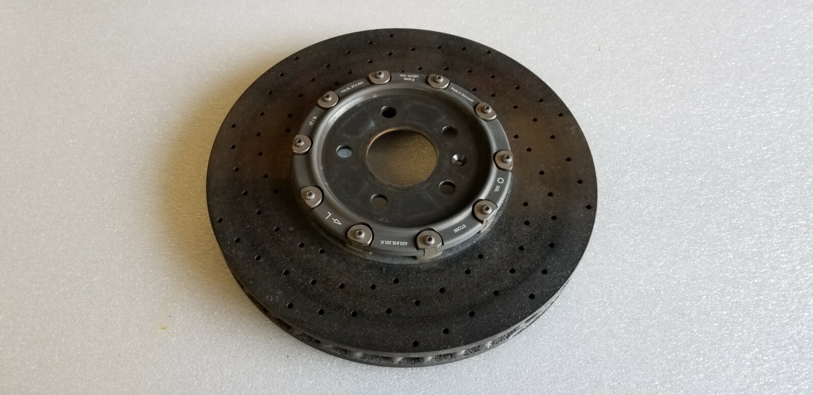 LAMBORGHINI HURACAN LP610 580 CARBON CERAMIC FRONT LEFT BRAKE DISC LH 4S0615301A