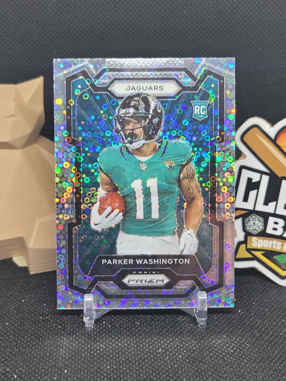Parker Washington 2023 Prizm No Huddle Silver Disco Variation SP RC #331 (CBRP)