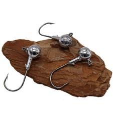 50pcs Unpainted Jig Heads Hooks for Bass Trout Crappie Fish Jigs Size 1/32-1/2oz