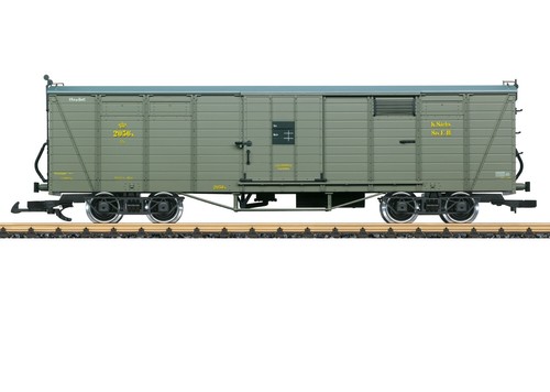 LGB 43600 enclosed truck, K.Sats.Sts.E, metal wheels, in original box, brand new - Bild 11 von 14