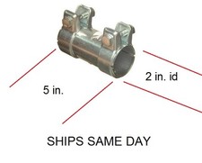 2 Inch Id Muffler Pipe Coupler Joiner Pipe No Welding Exhaust Pipe Connector 2 Inch Id Muffler Pipe Coupler Joiner Pipe No Welding Exhaust Pipe Connector