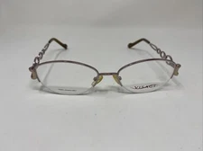 VISAGE EYEGLASS FRAME JERSEY PINK BROWN GOLD HALF RIM 52/17/130 0674