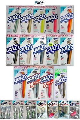 Fiiish Crazy Sand EEL   3-17cm. (6,7inc) Alle Farben, Körper, Combos, Snaps, JIG