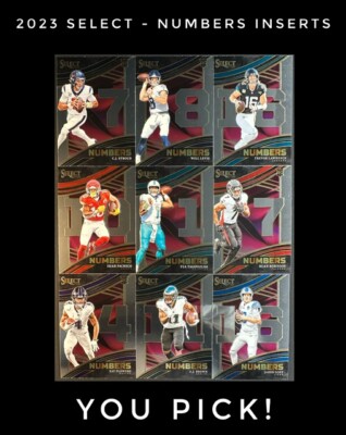 2023 PANINI SELECT INSERTS NUMBERS ~ YOU PICK w/ RC ROOKIES STARS VETS