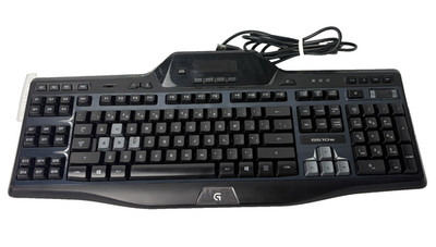 Logitech G510s Gaming Keyboard LCD Display Backlit USB Wired Tested Working*Read