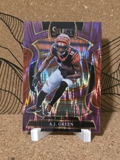 2025 Panini Select A.J. Green #99 Concourse Purple Prizm Shock /699 Bengals