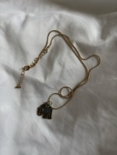 Gold Elephant Pendant Necklace with Adjustable Chain